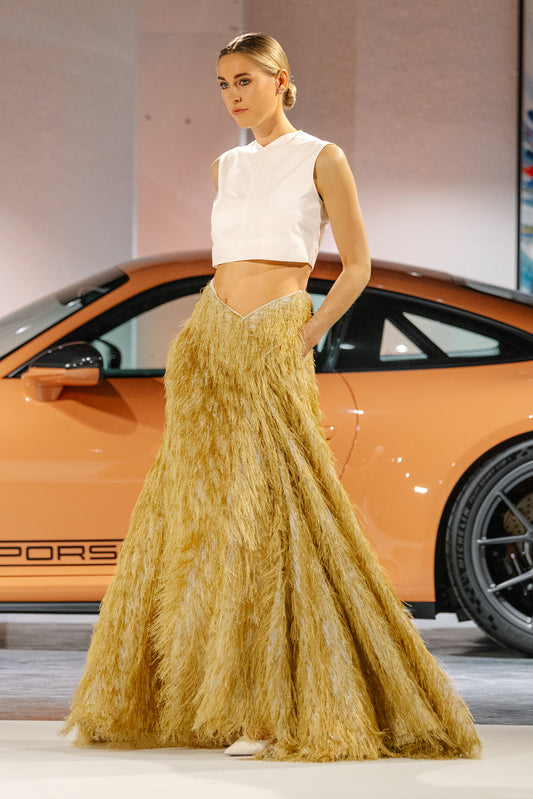 Fringe Skirt and Crop Top